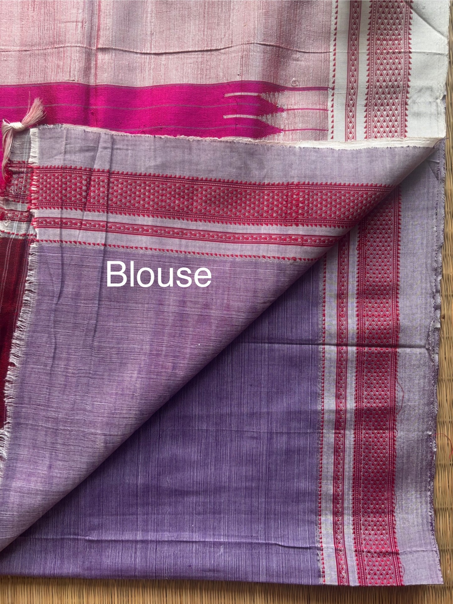 Lavender and Grey Handloom Ilkal Saree