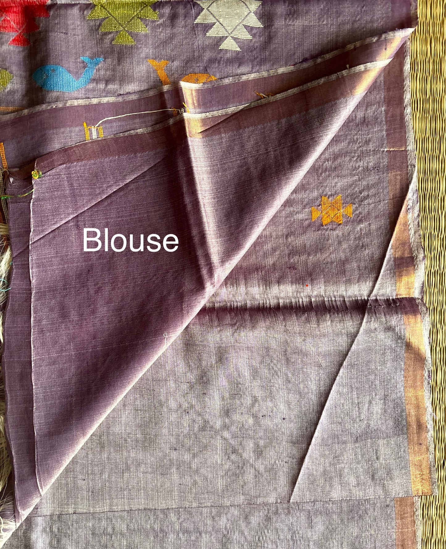 Wisteria Purple Tussar Silk Saree
