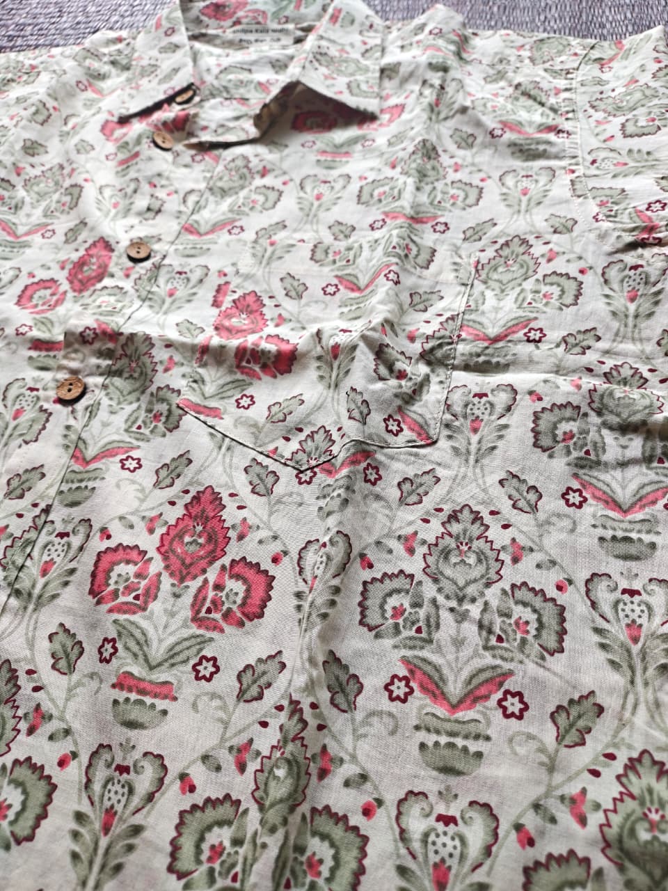 Men's Soft Pattern Sanganeri Shirt