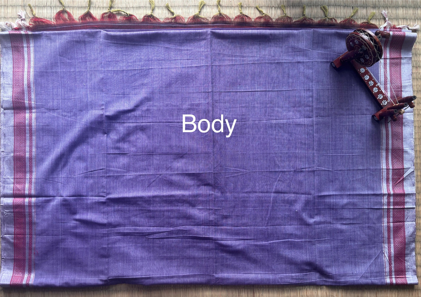Lavender and Grey Handloom Ilkal Saree