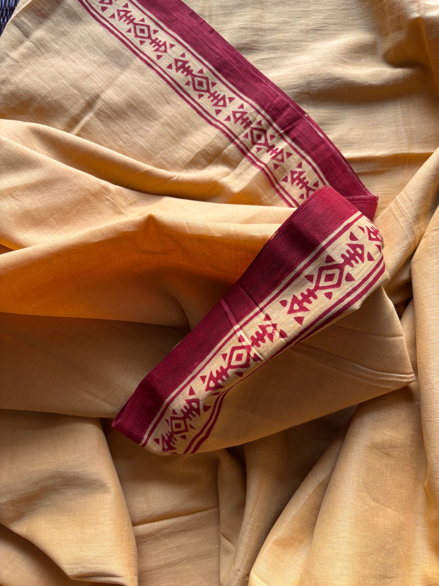 Sanganeri Hand Block Printed Pure Cotton Saree - Gauri