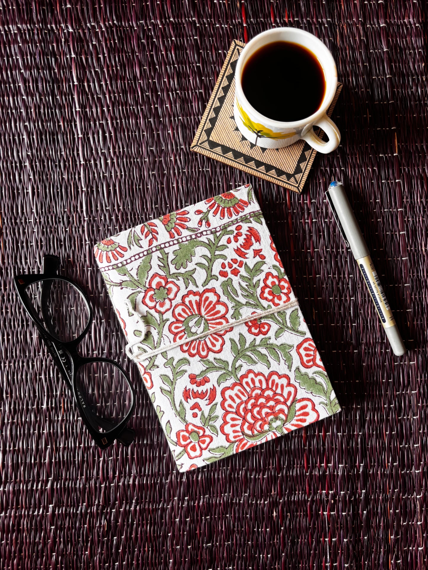 Hand Block Printed Artist Notebook (Multicolour)