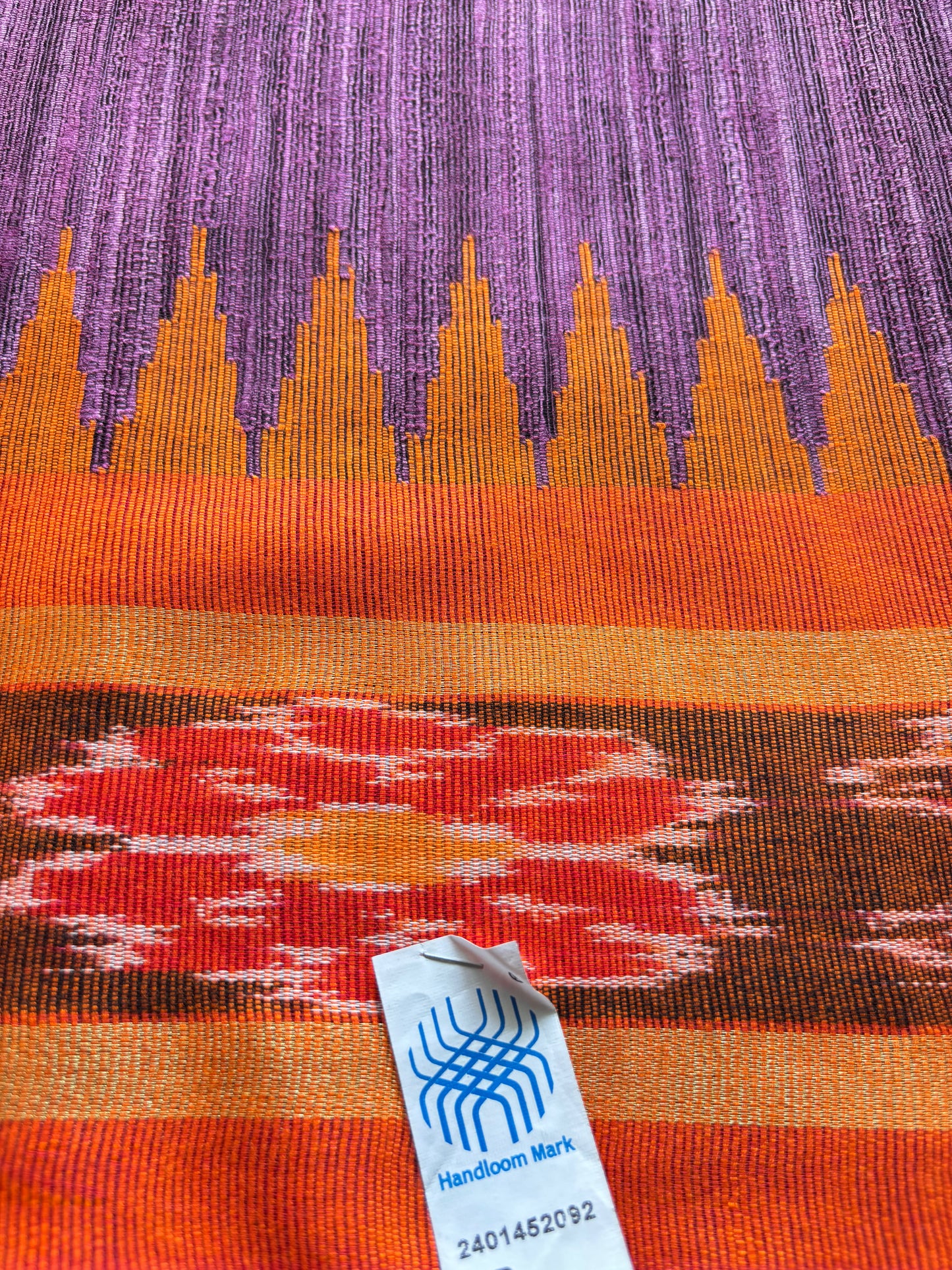 Sambalpuri Handwoven Ghicha Silk Saree