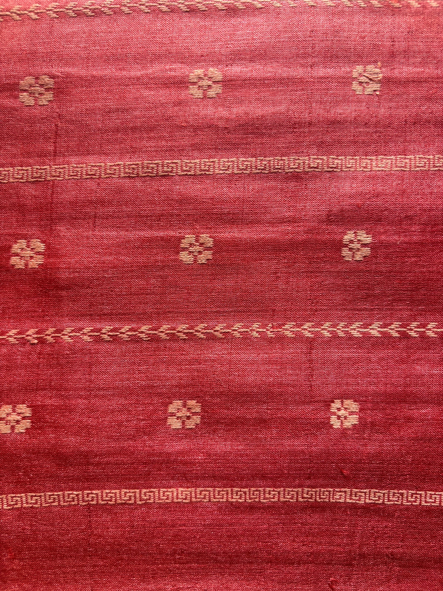 Rose Gold Handwoven Tussar Silk Saree
