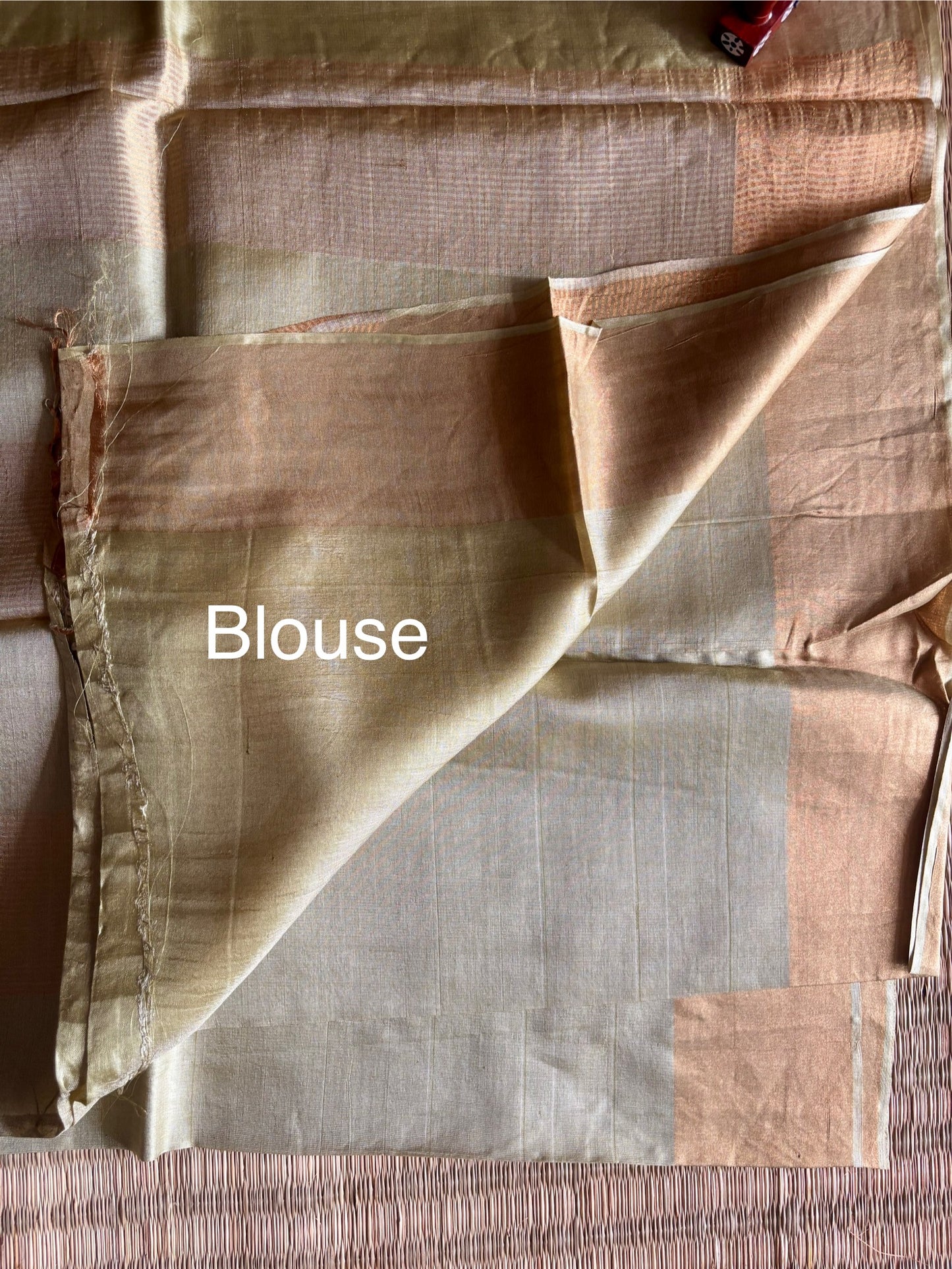 Pastel Green Handwoven Tussar Silk Saree With Zari Border
