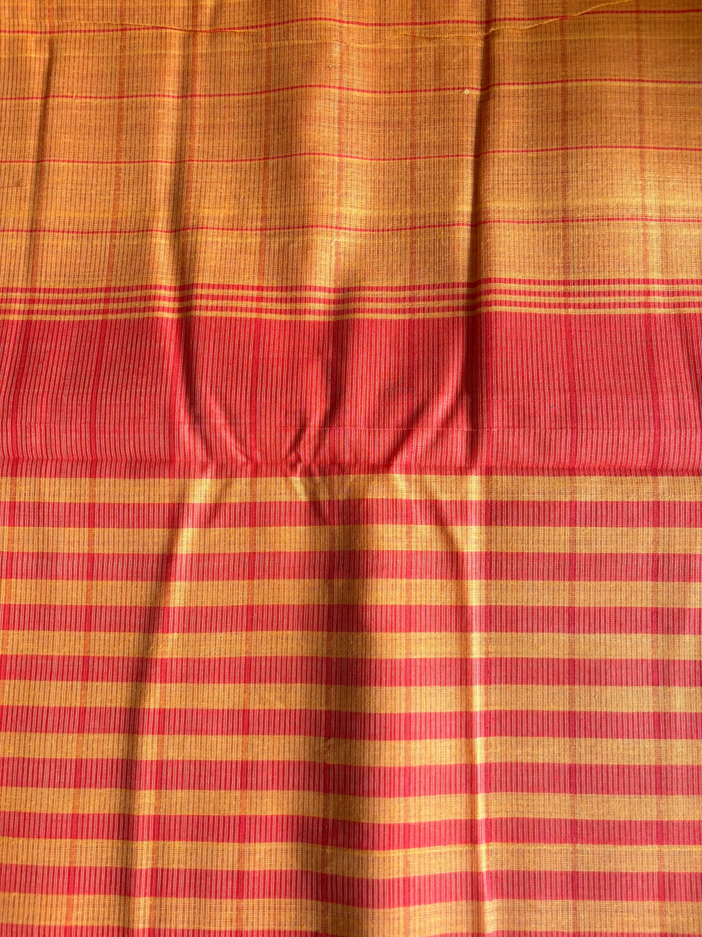 Turmeric Yellow Handwoven Mangalagiri Cotton Saree