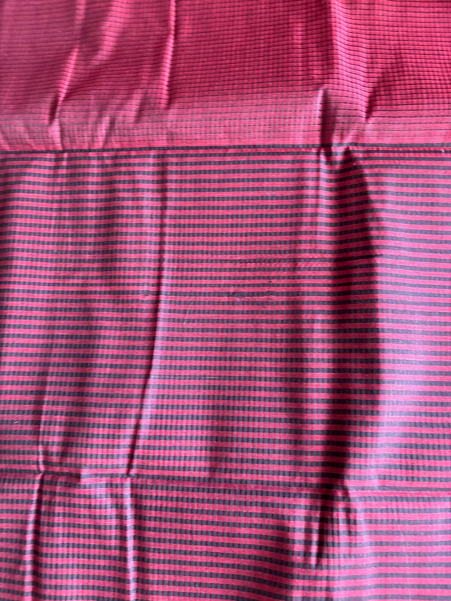 Maroon Plain Mangalagiri Saree with Kalamkari Blouse