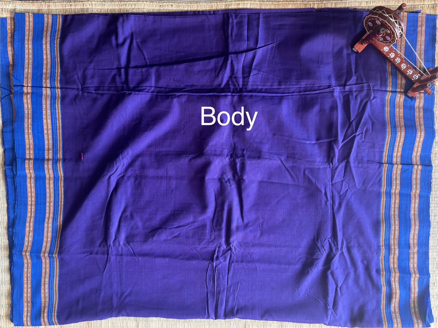 Violet and Blue Handloom Ilkal Saree