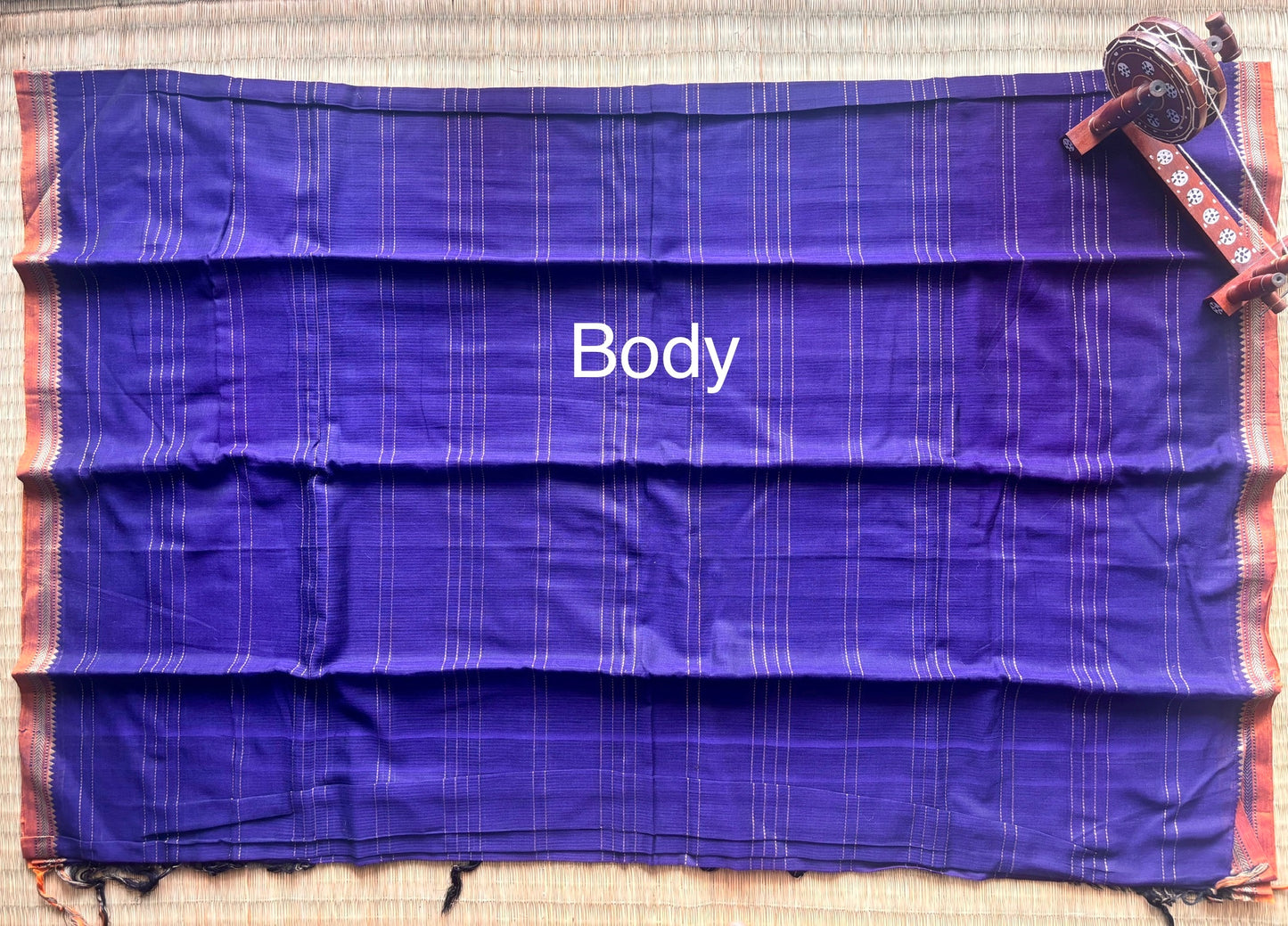 Purple & Grey Narayanpet Handloom Cotton Saree