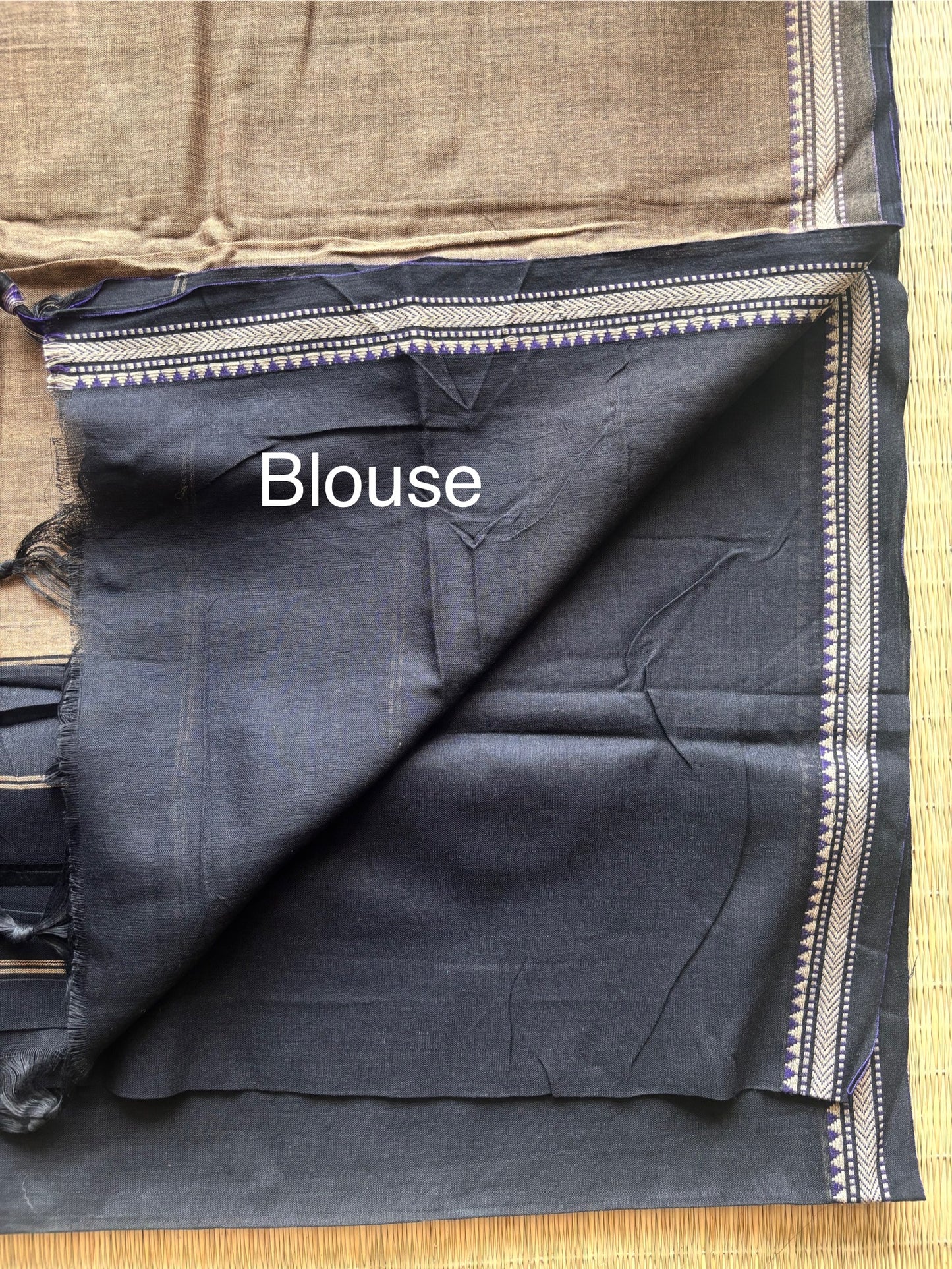 Classic Black Narayanpet Handloom Cotton Saree