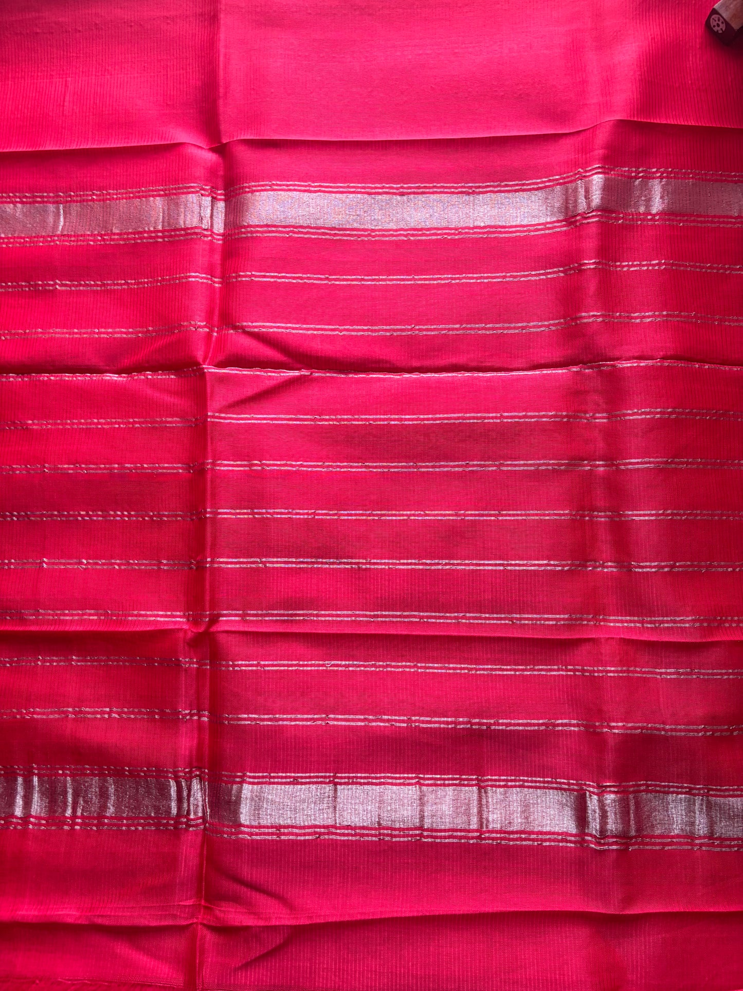 Red Mangalagiri Handloom Silk Saree